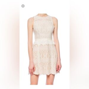 NWT ALLSAINTS Malia  Lace Dress Embroidered Ivory All Saints Small Size 4